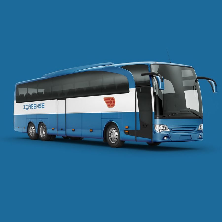 Ônibus com a identidade da Içarense